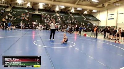 70 lbs Round 3 (8 Team) - Colton Small, Kearney Matcats - Gold vs Rowan Robison, Black Fox Wrestling Team 2