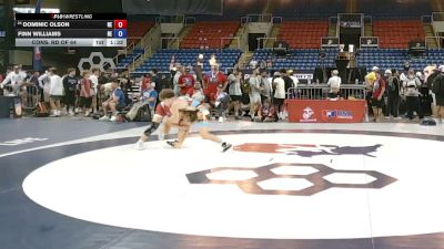132 lbs Cons. Rd Of 64 - Dominic Olson, Nebraska vs Finn Williams, Nebraska