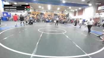 120 lbs Cons. Round 8 - Aaron Gonzalez, Mater Dei vs Knox Espinoza, LB Poly