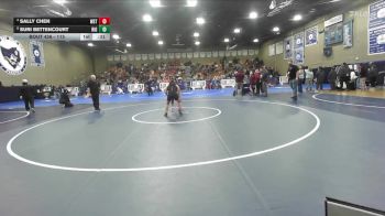 115 lbs 3rd Place Match - Suri Bettencourt, Ernest Righetti vs Sally Chen, Westminster