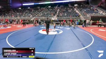 45 lbs Quarterfinal - Emersen Seim, Douglas Wrestling Club vs Carter Spiker, Touch Of Gold Wrestling Club