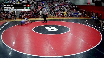170 lbs Cons. Round 2 - Nathan Cox, Mount Pleasant Area vs Aaron Elliot, River Valley MS
