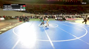 5A Boys 120 lbs Cons. Round 3 - Trey Smith, Canby Boys vs Yair Suarez, McKay Boys