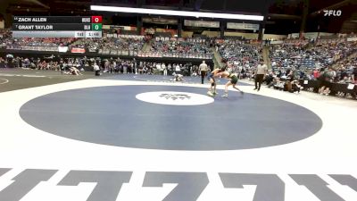 120 lbs Quarterfinal - Grant Taylor, Basehor-Linwood HS vs Zach Allen, Hutchinson HS
