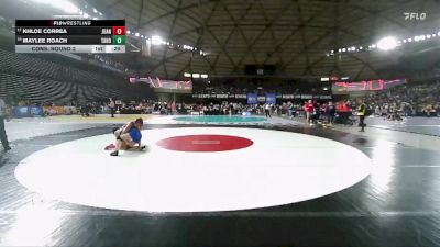 Girls 4A 125 lbs Cons. Round 2 - Maylee Roach, Tahoma (Girls) vs Khloe Correa, Juanita (Girls)