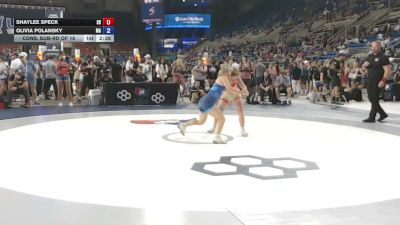 100 lbs Cons. Sub-rd Of 16 - Shaylee Speck, South Dakota vs Olivia Polansky, Massachusetts