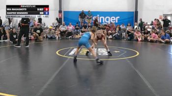 33 lbs Rr Rnd 4 - Mia Magagnotti, PA West Black - W vs Harper Wimmers, Ohio Goons - W