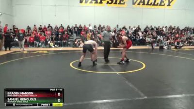 16 lbs Round 3 - Samuel Genolous, Waverly-Shell Rock vs Braden Manson, New Hampton/Turkey Valley