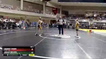 70 lbs Placement (4 Team) - Johnny Heber, HLWW vs Abram Nelson, NLS (New London/Spicer)
