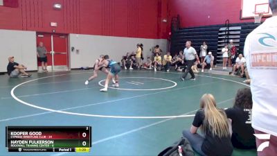 142 lbs Round 7 (8 Team) - Kooper Good, Cypress Wrestling Club vs Hayden Fulkerson, Rockwall Training Center