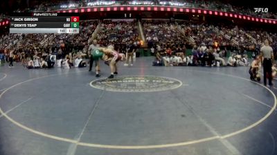 4A 150 lbs Quarterfinal - Denys Tsap, Cary vs Jack Gibson, Northwest Guilford High School