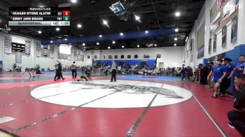 135 Girls Quarterfinal - Keagan Wynne Alatiw, Olympian vs Emmy Jane Bragg, Poway