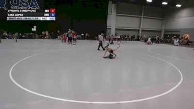 51-55.7 lbs Quarters - Vivienne Sengphong, Viking Wrestling Club (IA) vs Amia Lopez, Savage House Wrestling Club