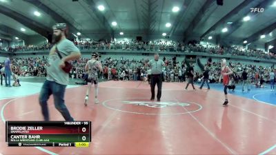 95 lbs Cons. Round 4 - Brodie Zeller, Unaffiliated vs Canter Bahr, Rolla Wrestling Club-AAA