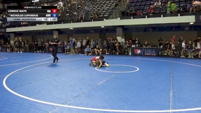 67 lbs Cons. Quarters - Lennux Mays, PSF Wrestling Academy vs Nicholas Lupardus, All American Wrestling Club