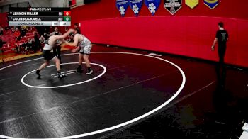 285 lbs Cons. Round 3 - Colin Rockwell, Albert Gallatin Hs vs Lennon Miller, Freedom Area Hs