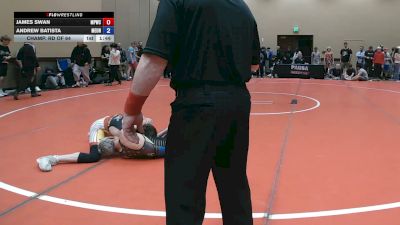 113 lbs Champ. Rd Of 64 - James Swan, Maine Premier Wrestling Club vs Andrew Batista, Metrowest United