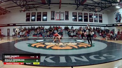 174 lbs Ronald Dimmerling, Cleveland State vs Avery Bassett, Lock Haven