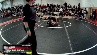 105 lbs Champ. Round 1 - Maressa Miller-Castillo, Farmington vs Bella Jackson, Pagosa Springs