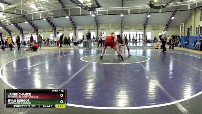 157 lbs Semifinal - James Chance, Patriot Elite Wrestling Club vs Ryan Burgos, Unattached-Edinboro