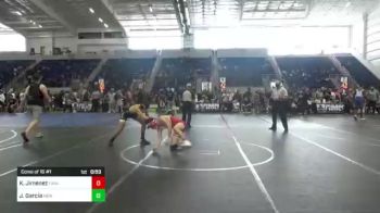 132 lbs Consi Of 16 #1 - Kenji Jimenez, Ukiah WC vs Jayden Garcia, New Mexico Bad Boyz