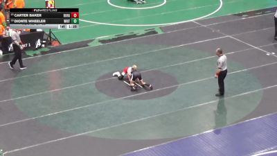 110 lbs Round Of 32 - Carter Baker, Burgettstown vs Dionte Wheeler, Whitehall