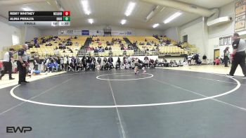 105 lbs Final - Remy Whitney, Mcloud HS Girls vs Alina Peralta, Broken Arrow Girls HS