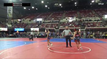 116 lbs Champ. Round 1 - Araeya Nelson, Team Champs vs Kalani Freeman, Upper Valley Aces
