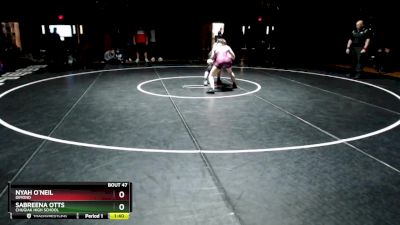 120G 1st Place Match - Nyah O`Neil, Dimond vs SABREENA OTTS, Chugiak High School