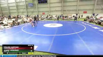 100 lbs Quarters & 1st Wb (16 Team) - Collier Hartman, Pennsylvania Red vs Emeric McBurney, Ohio