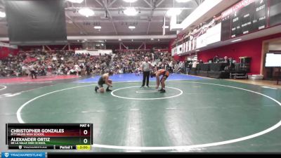 167 lbs Champ. Round 2 - Alexander Ortiz, De La Salle High School vs Christopher Gonzales, Pittsburg High School