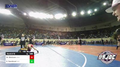 73 lbs Round Of 16 - Waylon Bledsoe, Cardinal Wrestling Club vs Graham Sandoval, Cowboy Wrestling Club