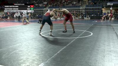 285 lbs Consi Of 16 #2 - Kade Sottolano, Lock Haven vs Matthew Cruise, Penn