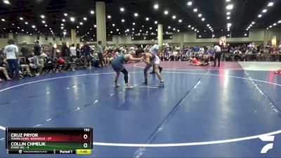 150 lbs Round 1 (4 Team) - Cruz Pryor, Young Guns- Nashville vs Collin Chmelik, Stars WC