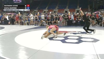 170 lbs Cons. Sub-rd Of 32 - MacKenzie Lacoss, Maine vs Shayla Martinez, Colorado