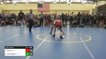 93 lbs Semifinal - Jackson Barron, Broad Axe Wrestling Club Red.10 vs Ethan Christoffer, Minion Black ES