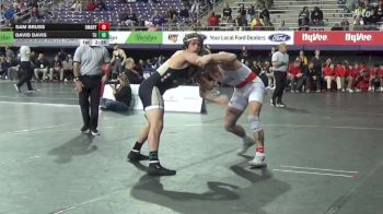 184 lbs Semis & 3rd Wb (16 Team) - David Davis, Tiffin vs Sam Bruss, UMary