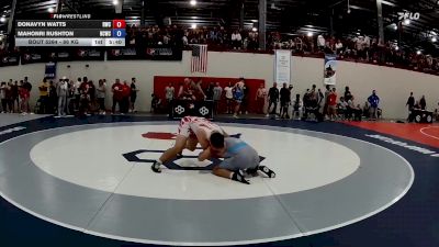 86 kg Champ. Round 1 - Donavyn Watts, Roughneck Wrestling Club vs Mahonri Rushton, Northern Colorado Wrestling Club