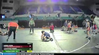 45 lbs Semis (4 Team) - Jamie Cook, Team Bear Wrestling Club Navy vs Chapman Henke, Team Bear Wrestling Club Red