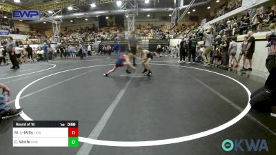 49-52 lbs Round Of 16 - Maverick Lester-Mills, Lions Wrestling Academy vs Collin Wolfe, Shelton Wrestling Academy