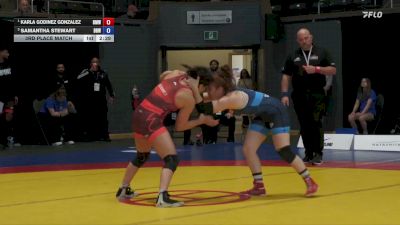 57kg 3rd Place Match - Karla Godinez Gonzalez, Burnaby Mtn WC vs Samantha Stewart, Black Bears WC