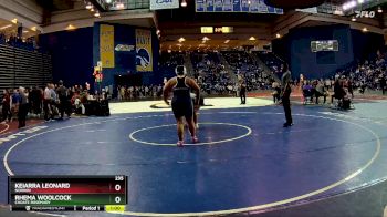 235 lbs 7th Place Match - Rhema Woolcock, Choate Rosemary vs Keiarra Leonard, Norwin