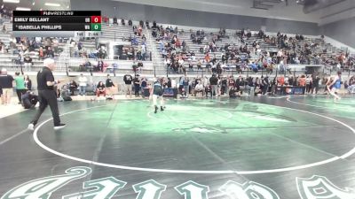 U20 Women - 76 lbs Champ. Round 3 - Emily Bellant, OR vs Isabella Phillips, WA