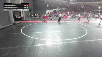 125 lbs Cons. Round 4 - Wrangler Check, North Crawford Seneca vs Oliver Bongle, Poynette Panther Youth Wrestling
