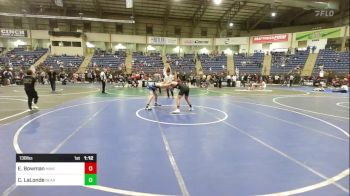 138 lbs Quarterfinal - Eddie Bowman, Miners vs Chris LaLonde, Bear Cave WC