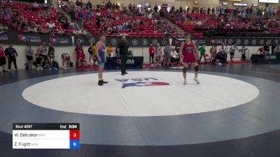 61 kg Quarters - William Dekraker, Virginia vs Zan Fugitt, Nixa High School Wrestling