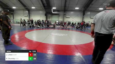 150 lbs Semifinal - Jack Litten, Morris Fitness Wrestling Club - (A) vs Ryder Chumley, Level Up Wrestling Center