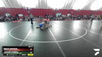 152 lbs Quarterfinal - Jackson Carroll, Illini Bluffs Kids Wrestling Club vs Brock Swenson, Victory School Of Wrestling