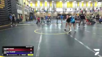 152 lbs Champ. Round 1 - Mahri Manz, Iowa vs Nicole Olson, Iowa