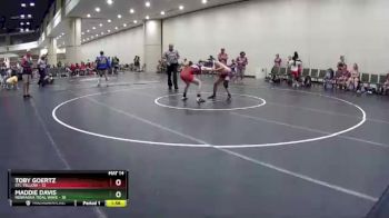 132 lbs Round 3 (10 Team) - Toby Goertz, STL Yellow vs Maddie Davis, Nebraska Tidal Wave